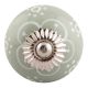 Sage Green Floral Ceramic  Wardrobe Knobs Onine